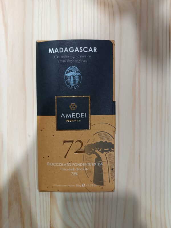 Cioccolato Fondente extra 72% monorigine "Madagascar" - Amedei 50gr