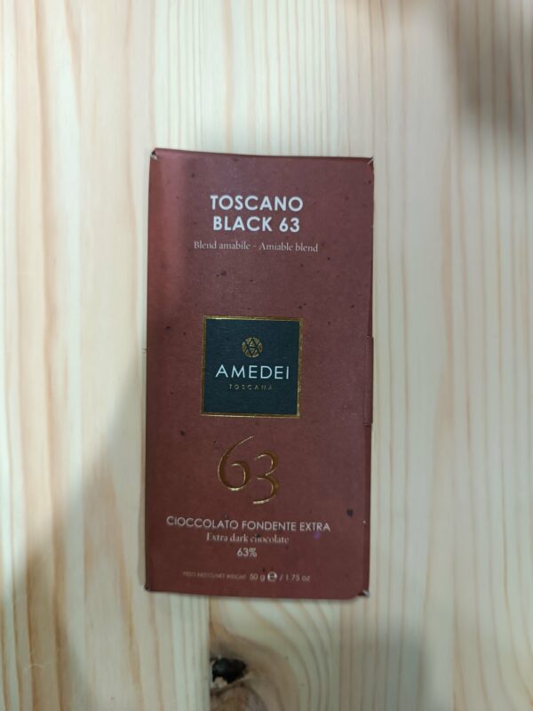 Cioccolato Fondente extra 63% "Toscano black" - Amedei 50gr
