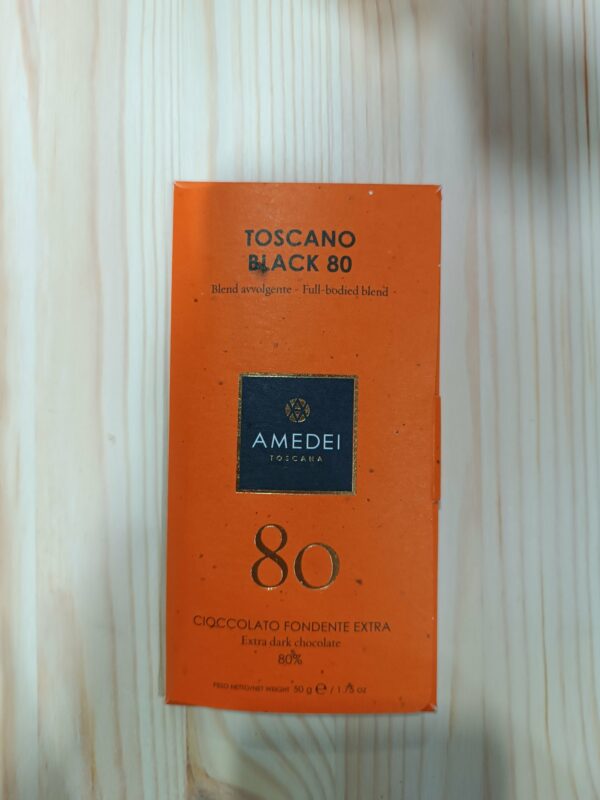 Cioccolato fondente extra 80% "Toscano black" - Amedei 50 gr